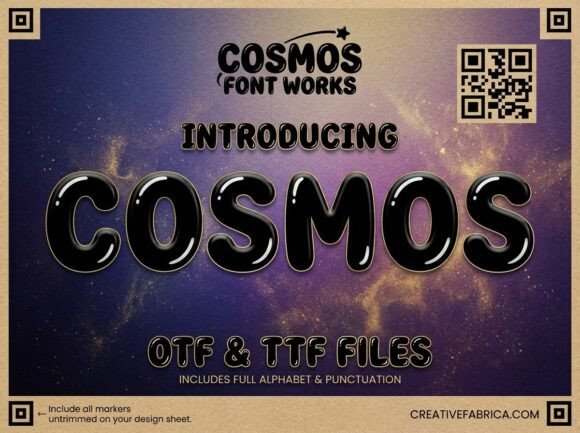 Cosmos Font - Bubble Lettering Fonts