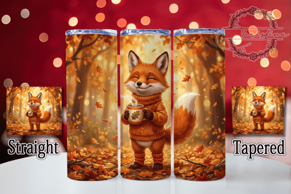 Cozy Fox Autumn Coffee 20oz Tumbler