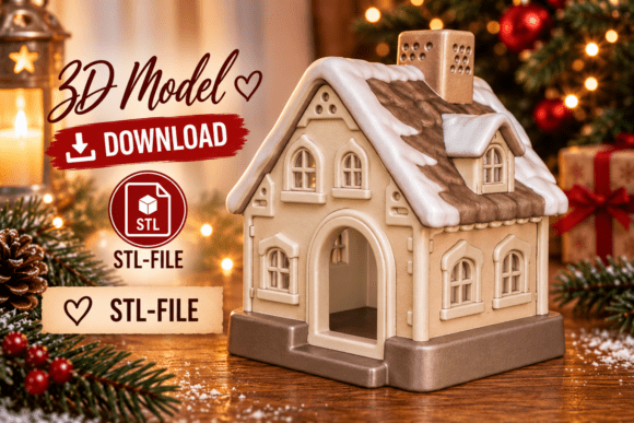 Cozy Gingerbread House 3d Print 3d Printing