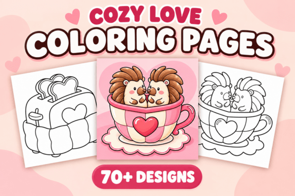 Cozy Love Coloring Pages – Volume 3