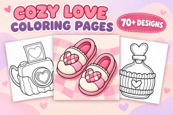 Cozy Love Coloring Pages – Volume 4