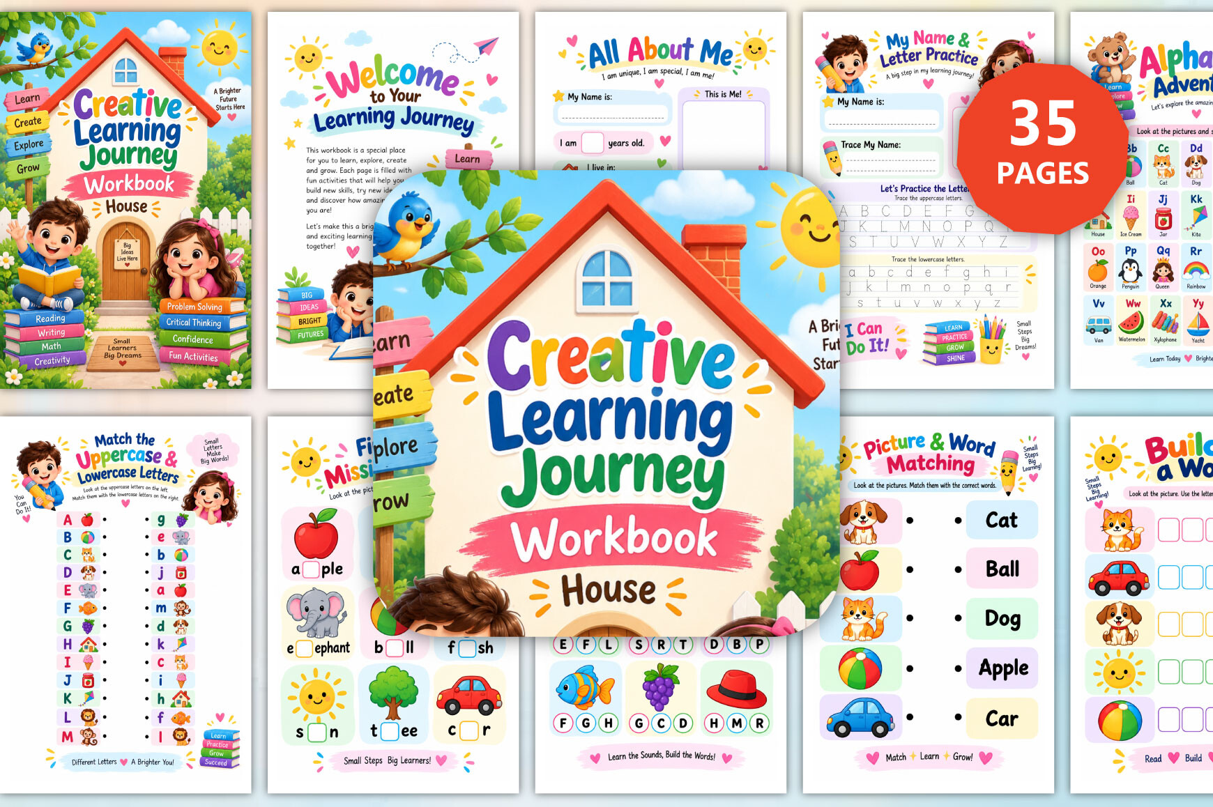 Creative Learning Journey Workbook House