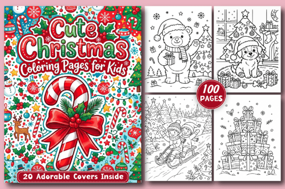 Cute Christmas Coloring Pages for Kids
