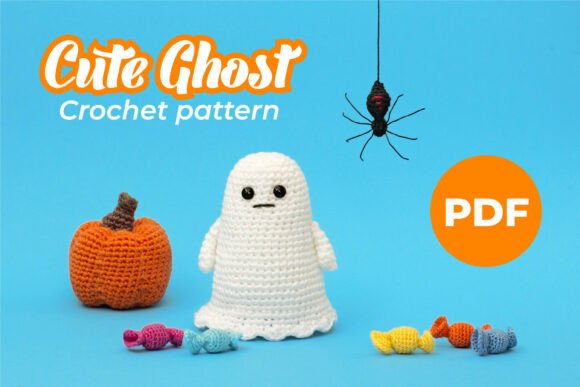Cute Ghost Crochet PDF Pattern Amigurumi