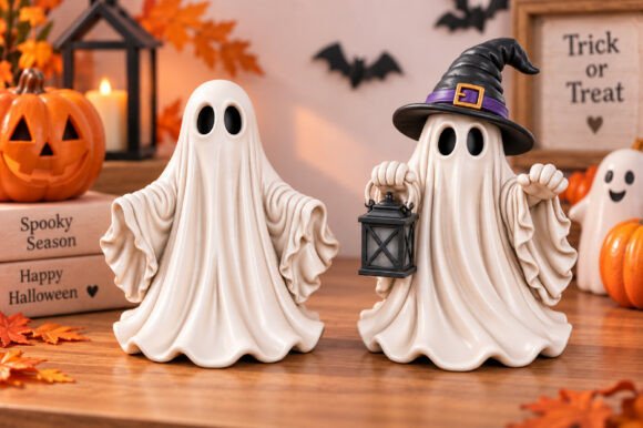 Halloween Pumpkin Gnome STL - 3D Print Spooky Gnome with Witch Hat - Image 16