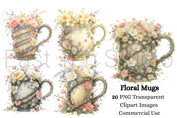 Floral Mugs Bundle