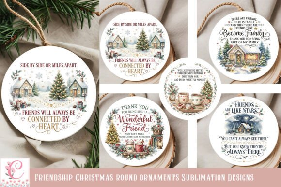 Friends Christmas Ornament Sublimation