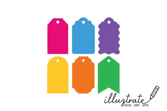 Gift Tag Shapes SVG