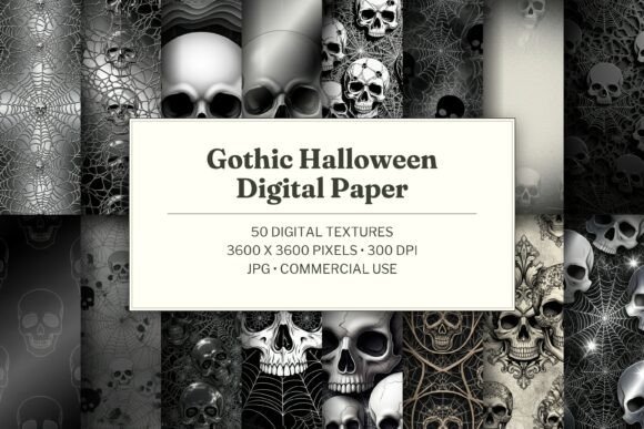 Gothic Halloween Digital Paper