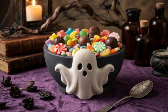 Halloween Ghost Candy Bowl 3D STL File - Image 3