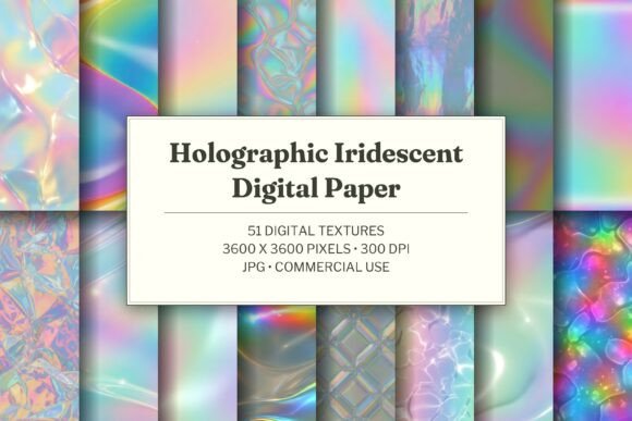 Holographic Iridescent Digital Paper