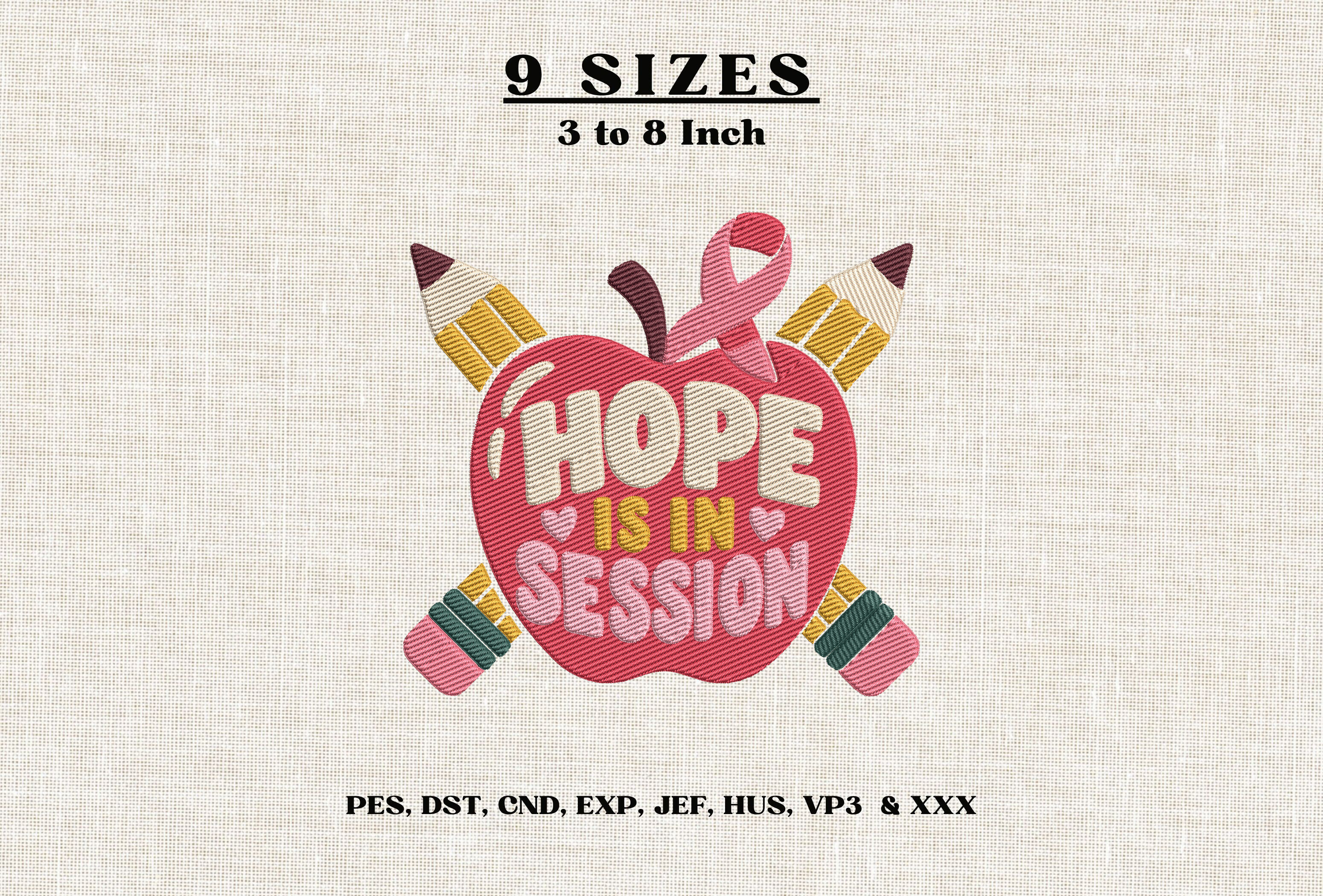 Hope is in Session Embroidery Design