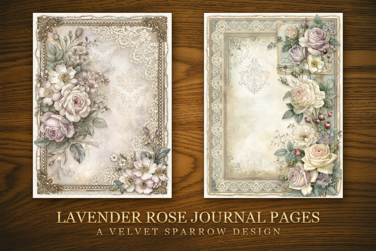 Lavender Rose Journal Pages