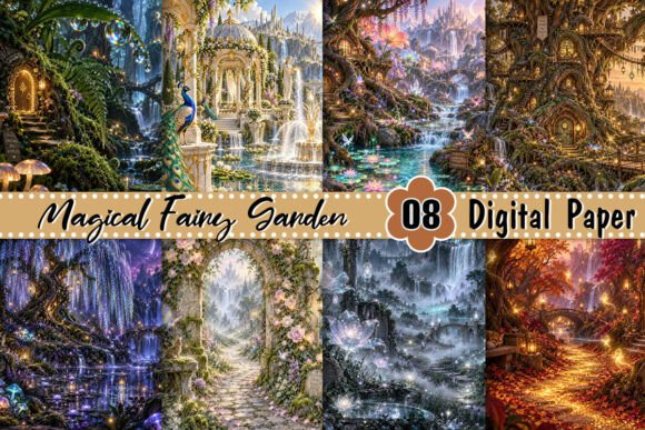 Magical Fairy Garden Background