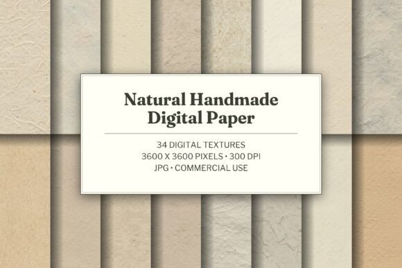 Natural Handmade Digital Paper