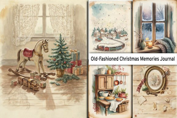 Old Fashioned Christmas Junk Journal Kit