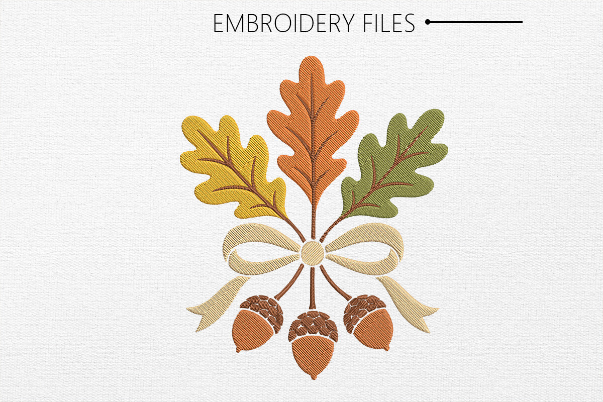 Thanksgiving Autumn & Fall Embroidery