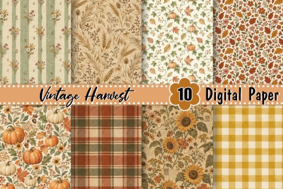 Vintage Harvest Digital Paper