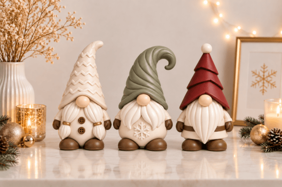 Christmas Ornament Tree STL | 3D Printable Holiday Decor | 5 Hanging Ornaments - Image 16