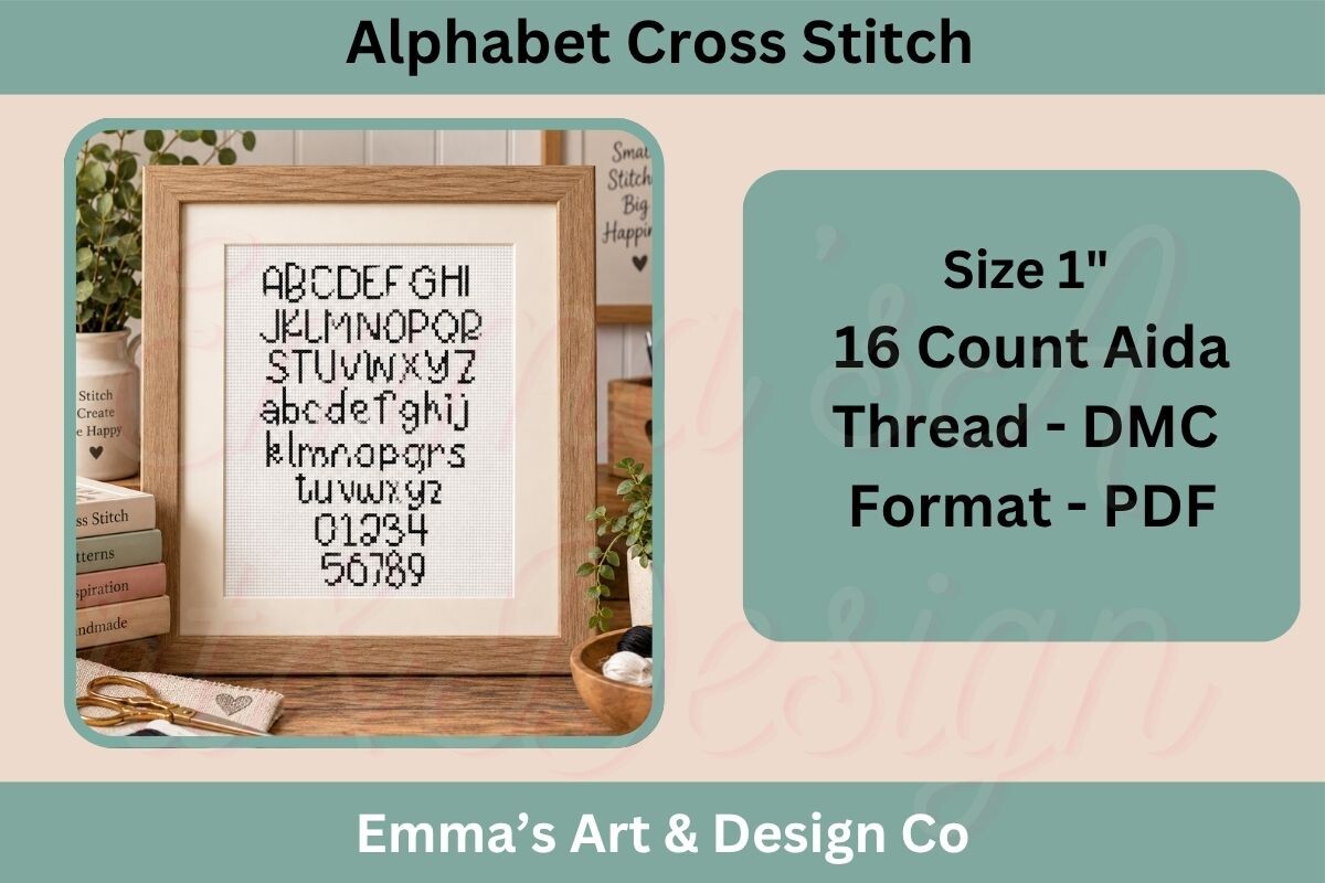 Alphabet Cross Stitch Pattern