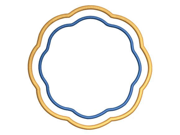 Blue and Gold Wavy Placemat