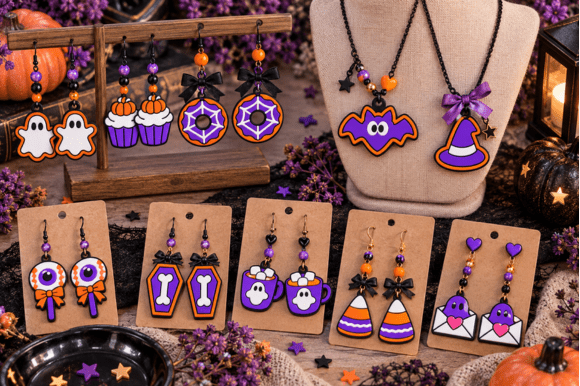 Boo-tiful Halloween Charms 3MF – 10 Multicolour 3D Print Charm Designs - Image 3