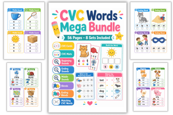 CVC Words Mega Bundle PDF