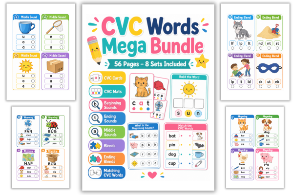 CVC Words Mega Bundle PDF