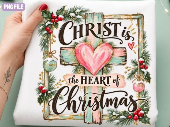 Christian Christmas PNG, Cross Holiday