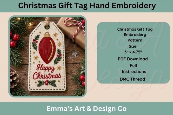 Christmas Bauble Hand Embroidery Pattern