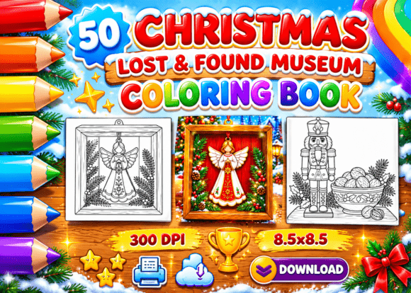 Christmas Lost & Found Museum Coloring