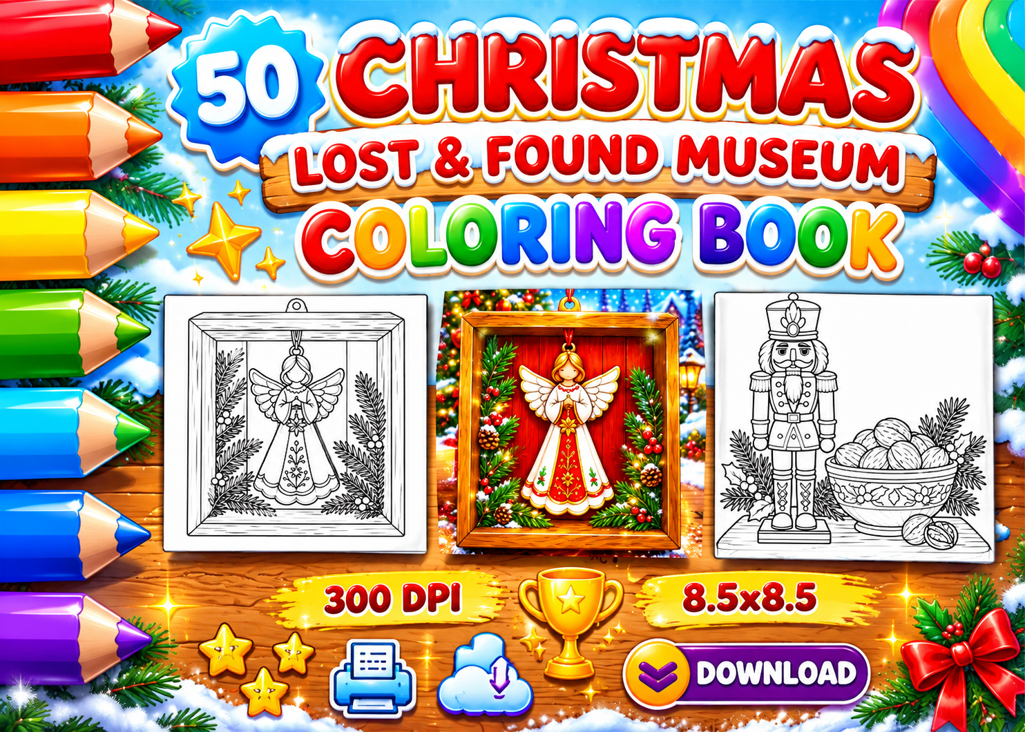 Christmas Lost & Found Museum Coloring