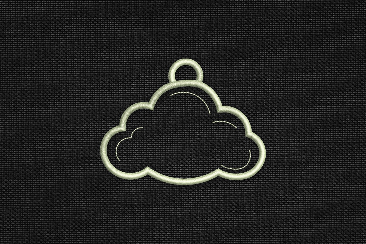 Cloud Shape Tag Applique Machine