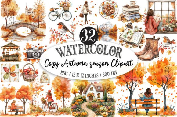 Cozy Autumn Season Clipart