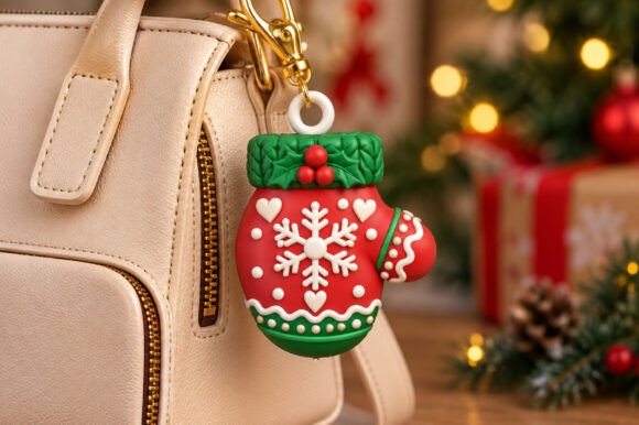 3D Christmas Bear and Snowman Keychain STL Files for 3D Printing - Image 14