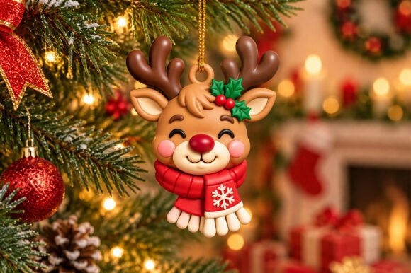 Christmas Keyring STL Bundle 12 Festive 3D Printable Keychain Designs - Image 10