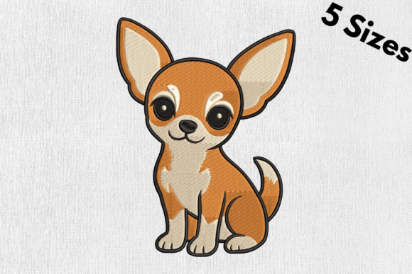 Dog Lover, Chihuahua Dog Embroidery File