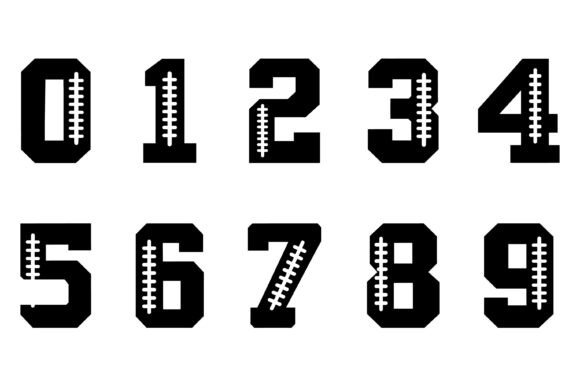 Football Numbers Laces Bundle
