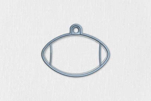 Football Shaped Ornament Applique Bag