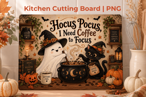 Halloween Cutting Board Sublimation PNG