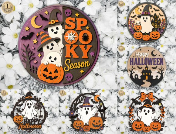 Halloween Door Hanger SVG Bundle