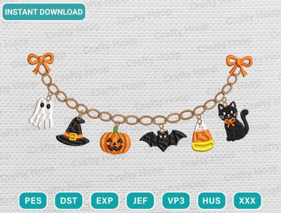 Halloween Embroidery Design