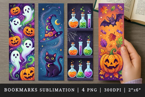 Halloween Bookmark Design Set