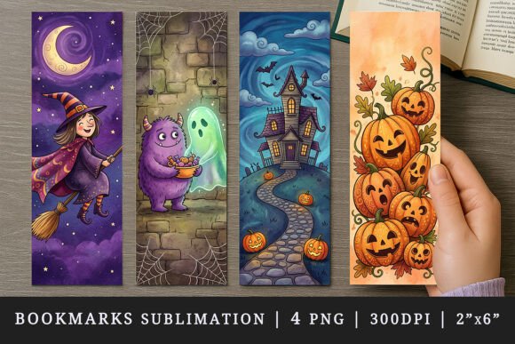 Halloween Bookmark Design Set