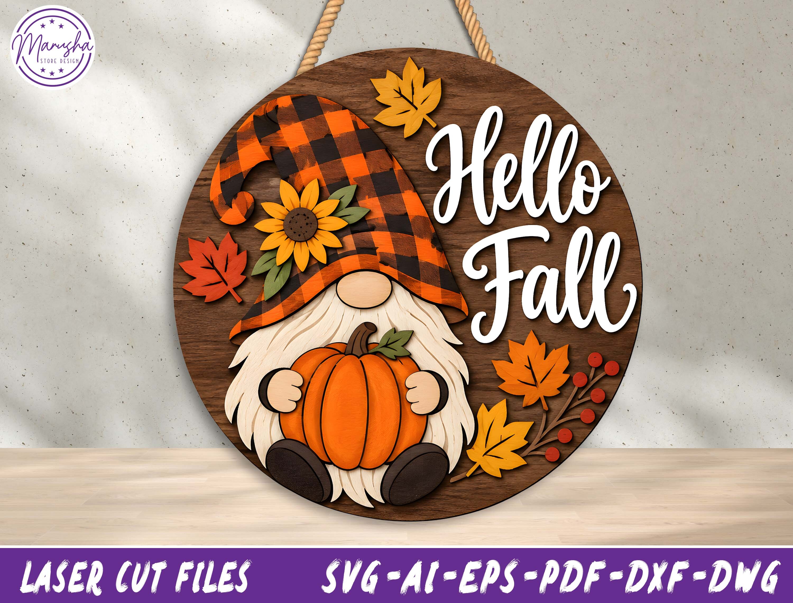 Hello Fall Door Hanger