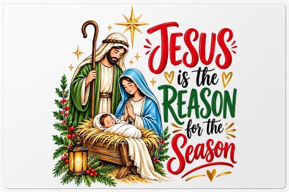 Jesus Christmas Nativity Quote PNG