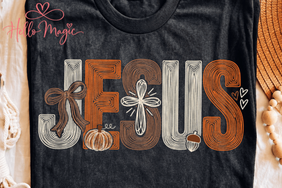 Jesus Fall Retro Doodle PNG Graphic T-shirt Designs By Hello December