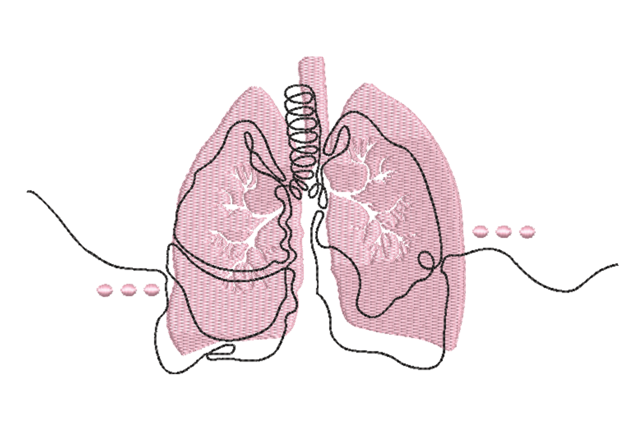 Lungs Line Art