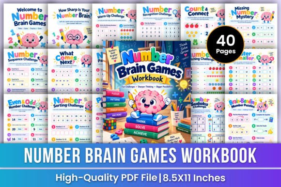 Number Brain Games Workbook | Maths