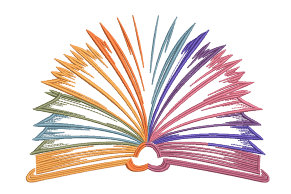 Open Book Rainbow Pages